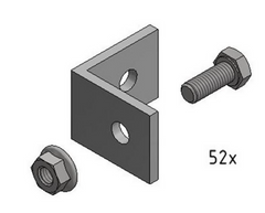 L-adapters met bout en moer voor Landscape montage (4 st.)
