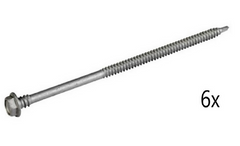 SolarFix - Dakschroeven 4,8x240mm - staal set 6x