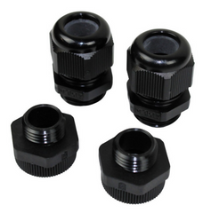 PVTube AC wartelset M20 zwart. Incl. 2x afdichtingsdop