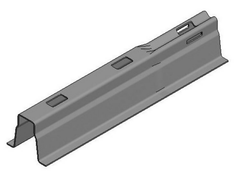 Verz dakdrager L=2000x1,5mm + koppelstuk 87mm