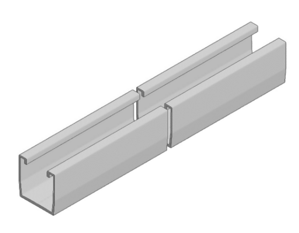 VDV7272400 Van der Valk 7272400 Trapeziumprofiel L=2400mm 7272400