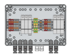 CON-SB-2T-03 Conduct PVBox SB.2.NF.T1.NSX.3IN.M DC SPD1, 2 MPPT 3 IN 3 OUT SB.2.3IN.M