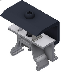 ValkAce - Paneelklem zijkant - zwart