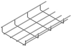 Zinc-alu mesh cable tray w=200mm h=35mm L=3000mm - 76010200353000