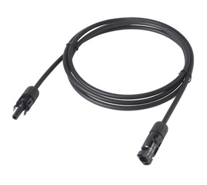 STA-13002820-100 Stäubli Accessoire DC Extensiekabel 4mm2, Zwart 1m, Geassembleerd met Stäubli MC4 M+F 13002820-100