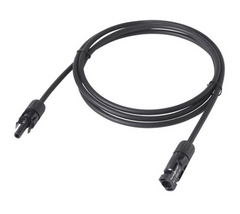 STA-13002820-100 Stäubli Accessoire DC Extensiekabel 4mm2, Zwart 1m, Geassembleerd met Stäubli MC4 M+F 13002820-100