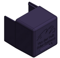 Valk Solar Systems - BLACK outer end cap for Side+ and trapezium profile