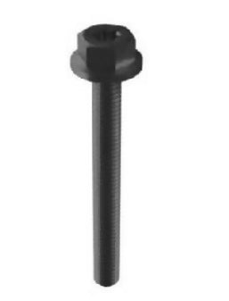 Esdec Mounting Screw 6x55mm black 1000655-B 