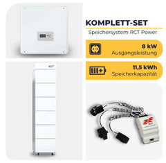 RCT POWER Storage DC Hybrid Inverter with RCT POWER Battery | High-voltage storage system | 3-phase | 11.5 kWh | 8 kW
