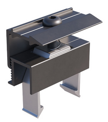 Solar Construct RoBoost end clamp black complete