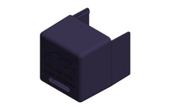 Van der Valk black plastic end cap for Side+ profile