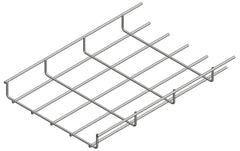 Zinc-alu mesh cable tray w=250mm h=35mm L=3000mm - 76010250353000